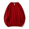 Moletom Terry Gola Redonda Ombro Caído 320g Logo Personalizado Roupa de Trabalho Uniforme de Classe Manga Longa Estampado Camisa de Reunião de Equipe Cultural
