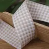 Cinta de cuadros blanca de dos tonos moño DIY accesorio para el cabello Lolita ropa zapato sombrero caja de regalo decoración de flor cinta de cuadros