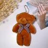 Peluche Osito Di Lazo Escocés Muñeco de Oso Unido Juguete de Oso Pequeño Regalo Llavero Colgante