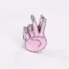 Accesorios para joyería DIY al por mayor gota de aceite Diamante aleación de plata Xizang cuentas de agujero grande pulsera de cuentas color oro rosa