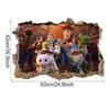Novos Buats Lightyear 3D Parede Quebrada Adesivos de Parede para Quarto Infantil Toy Story Adesivos de Jardim de Infância Pôster de Tamanho Grande
