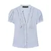 Venta al por mayor para comercio exterior 2026 primavera nuevo estilo europeo y americano moderno camisa de popelina decorativa de capas 4772014