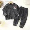 Conjunto de ropa interior para niños algodón puro otoño ropa interior térmica para bebé mallas largas ropa cálida para niños ropa infantil material de algodón puro
