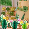 Colgante de Panal de Cactus Transfronterizo Temporada de Graduación Decoración Creativa de Planta Bola de Panal Suministros para Fiestas Mexicanas Venta al por Mayor