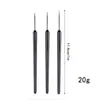 Pintura para uñas trazo flor línea de arrastre pluma 3 varilla negra pincel pequeño pincel ultrafino herramienta para uñas de línea de arrastre pintura