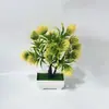 Bonsái de Planta Artificial Transfronterizo, Plantas Pequeñas de Árbol Artificial en Maceta, Macetas de Plástico, Plantas Verdes, Decoraciones de Flores Artificiales en Maceta, Artículos Populares
