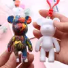 Chaveiro de Urso Violento Fluido DIY de Celebridade da Internet Urso Fluido com Grafite Manual Brinquedos Educacionais Pintados de Vinil