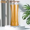 Potes selados personalizados, potes de armazenamento com alto teor de borosilicato, cereais de cozinha, lanches, garrafas de armazenamento de frutas secas, potes de armazenamento de chá