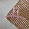 Pinza para el pelo de gel rosa con destellos, color sólido, pinza de tiburón para el pelo, accesorios para el pelo, estilo nuevo, elegante, versátil
