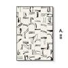 Pintura decorativa abstrata minimalista nórdica patchwork para sala de estar, preto e branco, criativa, moderna, simples, para fundo de sofá, parede, pintura de parede