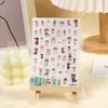 Rosa nueva muñeca de marioneta oscura pegatinas para uñas pegatinas decorativas de uñas adhesivas japonesas