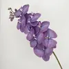Flores Artificiales Phalaenopsis de 9 Cabezas Impresas en 3D Personalizadas de Fábrica Decoración Floral para Bodas Hogar Adornos de Flores Artificiales de Alta Gama