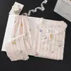 Pijama nuevo para niños 2026, estilo fino de algodón nube de manga larga para primavera y otoño, colección de otoño, ropa de casa de moda para niñas pequeñas