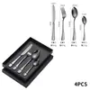 Promoção quente da Amazon 24/40/60 peças conjunto de talheres de aço inoxidável faca, garfo e colher para 6/12 Pessoas Faca e garfo de bife ocidentais