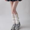 Meias legging de tricô estilo y2g Milênio cobre-perna meias de pilha jk japonesa garota popular meias listradas retrô para panturrilha cobre-pé