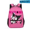 Mochila Escolar Animada de Dibujos Animados 3D Nueva Estampada Alrededor de Sanrio Kuromi Kuromi Alrededor de Estudiantes de Primaria