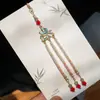 Horquilla con Colgante de Estilo Antiguo, Materiales para Joyería Hecha a Mano DIY, Solapa de Presión para Cheongsam, Corona de Pelo de Abanico Casera, Colgante Versátil