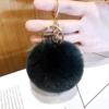 Estilo coreano pelúcia imitação bola de pelo de coelho preguiçoso chaveiro de carro pingente ornamentos de chaveiro de bolsa presente pequeno para estudante atacado