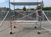 Accesorios para Patas de Soporte de Trípode de Andamio Móvil Soporte de Refuerzo Ajuste de Elevación Barra de Soporte Inclinada Marco Estable de Equilibrio
