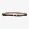 Cinturón de Piel de Vaca con Pedrería Plateada para Mujer, Personalidad Versátil, Adelgazante, Cintura Delgada, Venta al por Mayor de Fábrica de Vestidos