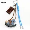 Año del Caballo Nueva Serie Simple Miu Llavero Caballo Mecedora Colgante Pequeño Dibujo Animado Lindo Bolso Nicho Original Colgante para Bolso