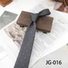 Gravata Formal Masculina 8cm Feita à Mão para Negócios, Gravata Jacquard com Padrão Vintage para Terno Casual Fashion, Em Estoque