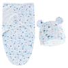 Comércio Exterior Europa e Estados Unidos Toalha de Banho para Enrolar Bebê Recém-Nascido Saco de Dormir de Seda de Bicho-da-Seda para Bebê Conjunto de Duas Peças para Bebê Colchas para Bebê