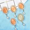 Venta al por mayor de fábrica de colgantes de corona, flor y ópalo con diamantes de imitación de perla, joyas, agujeros para zapatos y bolsos, accesorios de bricolaje.