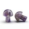 Pedra Natural Transfronteiriça 20mm Cogumelo de Cristal Semi-precioso Cogumelo Vaso de Flores Decoração de Aquário Ornamentos de Ágata Artesanato