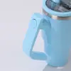 Taza Termo de Acero Inoxidable al por Mayor para Fabricantes con Diseño de Asa Giratoria, Asa para Coche, Taza Portátil de Gran Capacidad con Popote para Hielo