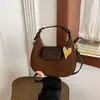 Bolso Maillard de alta gama, estilo nicho, para mujer, nueva colección otoño 2026, bolso de hombro retro para el día a día, bolso cruzado en forma de media luna