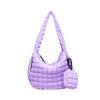 Atacado Transfronteiriço Bolsa Nuvem Plissada Explosiva Moda Bolsa de Ombro de Mão Tote Grande Capacidade Algodão Down Bolsa de Axila Feminina