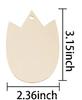 Colgante de huevo de Pascua transfronterizo, decoración de fiesta, decoraciones de madera, corte láser, bricolaje, virutas de madera en blanco