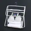 Bolsa colgante de almacenamiento impermeable para baño, dormitorio, montada en la pared, bolsa colgante para puerta para ropa, no requiere taladro, impermeable y a prueba de humedad