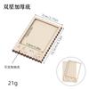 Imán de Nevera con Bordado Dai Accesorios Marco de Fotos Redondo DIY para Montar Palabras Bordadas Piezas de Madera Teñido a Mano de Madera