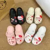 Nueva Muñeca de Peluche Cabeza de Gato Retro de Dibujos Animados Gafas Muñeco Agujero de Resina Zapatos Accesorios Lindos Hebilla de Zapato Desmontable
