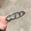 Grampo de Cabelo Estrela com Strass de Luxo Leve com Toque de Alto Padrão, Presilha Oval Tendência para Franja, Acessório de Cabelo Lateral, Grampo de Cabelo, Presilha Lateral de Cabelo para Mulheres