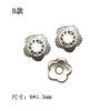 Venta al por mayor de fábrica Plata tibetana retro aleación soporte de flores sombrero plata antigua pulsera espaciador soporte de cuentas accesorios de joyería DIY