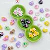 Color macarrón ramo de lazo de amor aleación de pintura hecho a mano DIY cadena de teléfono móvil con cuentas collar accesorios para el cabello