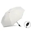 Paraguas Plegable Automático Grande de 8 Varillas Liso Reforzado Anti-Tormentas para Sol o Lluvia Paraguas Publicitario de Vinilo Anti-UV