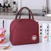 Nova Bolsa Térmica de Lancheira Oxford Portátil de Grande Capacidade Bolsa Bento Bolsa de Lancheira para Estudante Bolsa de Lancheira Barraca de Rua Atacado