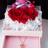 Rosas Eternas Mais Vendidas na Amazon Transfronteiriças, Fornecimento Direto do Fabricante, Rosas Eternas Rosa Porta Dupla
