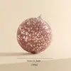 Decoración navideña transfronteriza nueva bola de espuma escaparate de ventana caucho de alta calidad bola de Navidad rosa adorno para árbol de Navidad