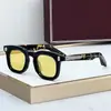 Devaux Moda Transfronteriza Estilo Japonés Gafas de Sol Hechas a Mano Cuadradas Retro Gafas de Sol Hip-Hop Material de Fibra de Acetato Jm