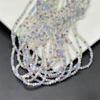 Calidad de exportación 2 mm cuentas planas multicorte cuentas de cristal de cristal rectificado a máquina cuentas para ensartar accesorios para joyería DIY materiales hechos a mano