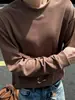 Sudadera de cuello redondo de color liso, holgada, de manga larga, para hombre, para primavera y otoño, top casual versátil y moderno, favorecedor y elegante