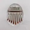Kalimba de 8 tonos transfronteriza Piano de pulgar Pequeño de 8 teclas Mini instrumento musical Piano de pulgar Portátil de madera Transparente Piano de pulgar