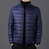 Comercio exterior transfronterizo 2024 chaqueta acolchada de algodón pluma ligera Rong chaqueta para hombre cuello de invierno hombres jóvenes y de mediana edad chaqueta acolchada de algodón casual venta al por mayor