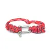 Direto da Fábrica pulseira simples portátil atacado corda de guarda-chuva camuflada pulseira de joias pequenas fivela de aço prateado pulseira pequena
