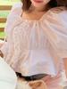 Grúa Seca Verano Nuevo Japonés Sentido de la Moda Parisina Ancho Sentido Femenino Camisa Ajustada Adelgazante Ligero Superior Mujer